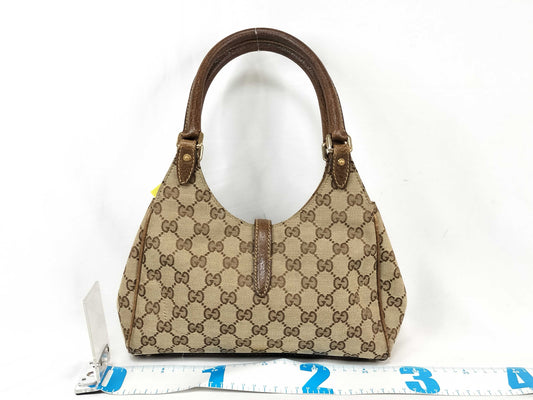 GUCCI GG Canvas Jackie One-Shoulder Handbag