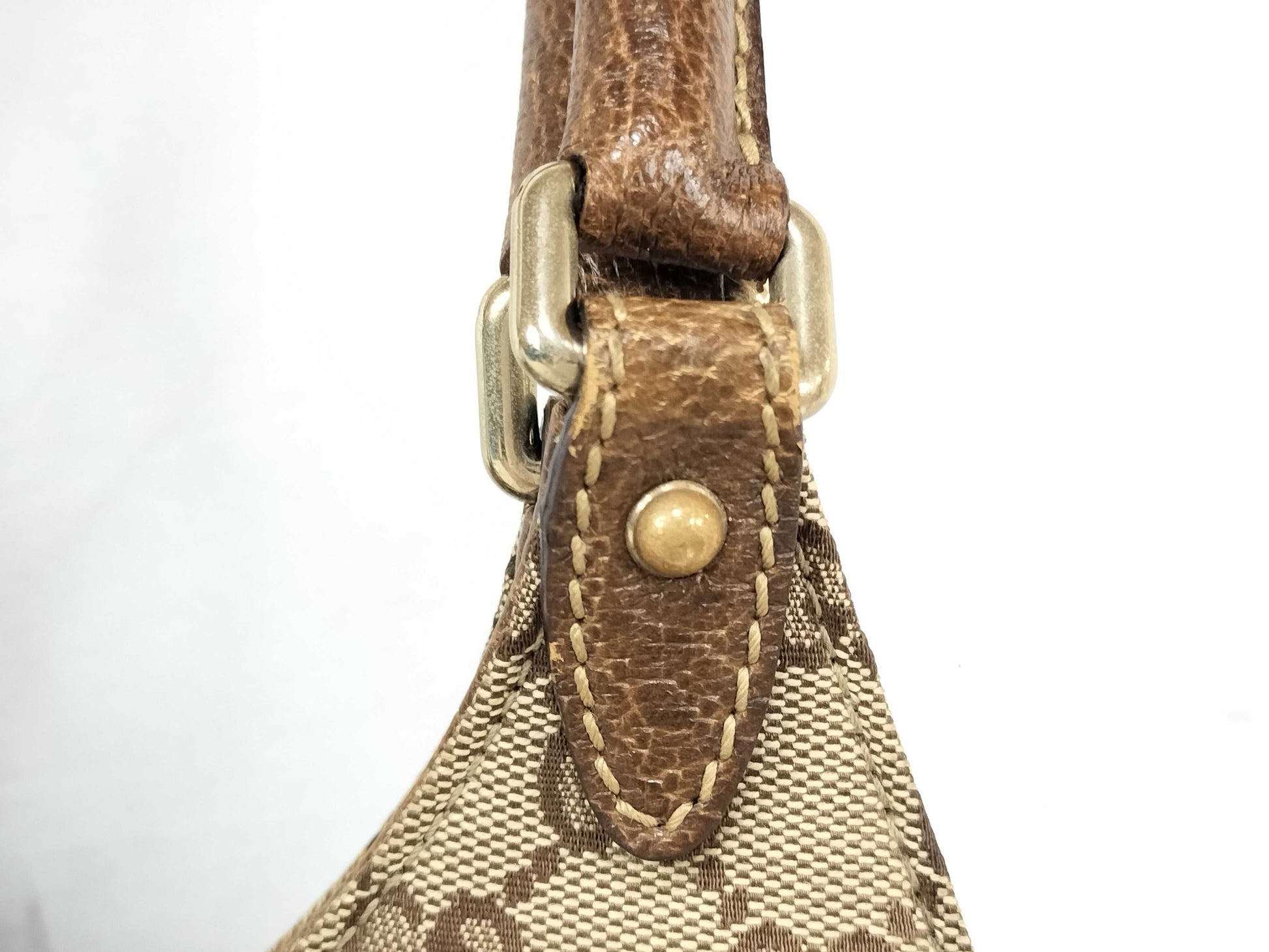 GUCCI GG Canvas Jackie One-Shoulder Handbag