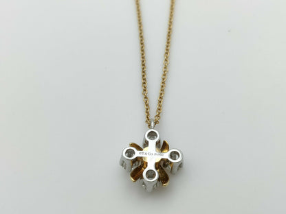 Tiffany&Co. Jean Che Lainberget 4PD Pt950/K18 3.6g Necklace 