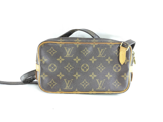 LOUIS VUITTON Monogram M51828 Pochette Marly Bandouliere Shoulder Bag