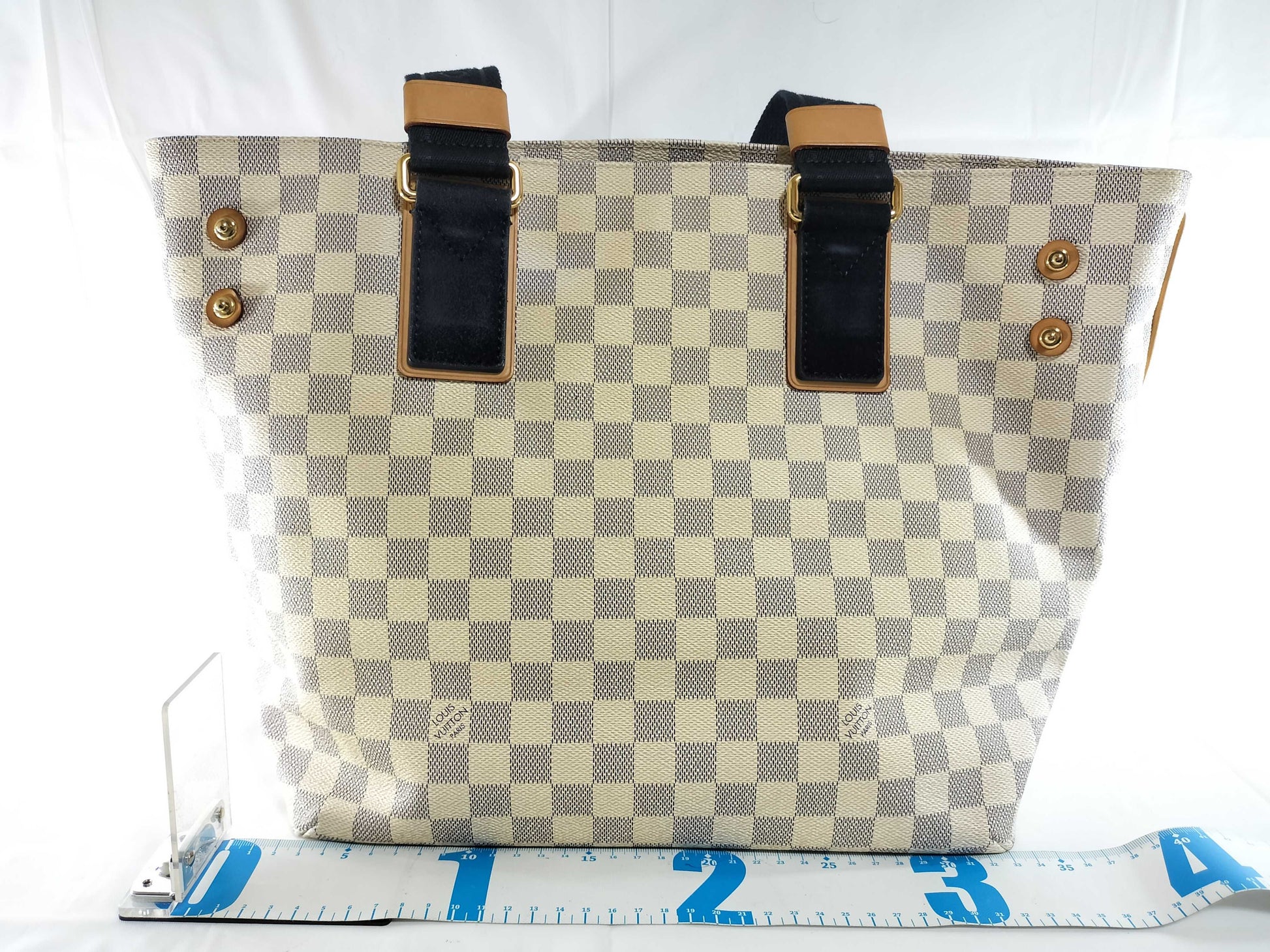 LOUIS VUITTON Damier Azur N41179 Plan Soleil Tote Bag