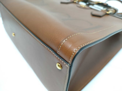 GUCCI Bamboo Diana 2-Way Bag, Medium, Top Handle, Leather, Brown, 655658 Tote Bag