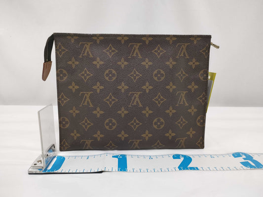 LOUIS VUITTON Monogram Pochette Toilette 26 Clutch Bag