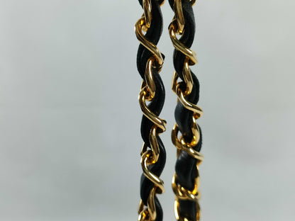 CHANEL Coco Mark Jersey Flap Chain Shoulder Bag