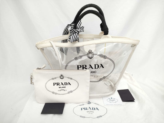 PRADA Plex Clear Tote Bag