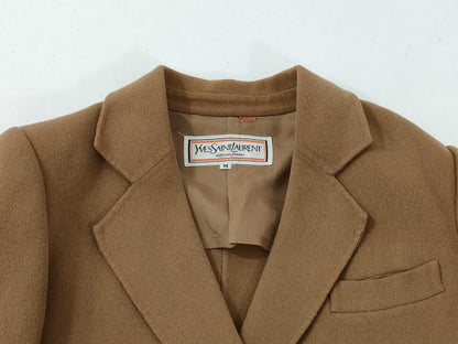 Yves Saint Laurent Double-breasted/Gold Button/Wool/Tailored Jacket