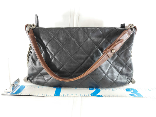 CHANEL Calfskin Quilted Chain Shoulder Bag