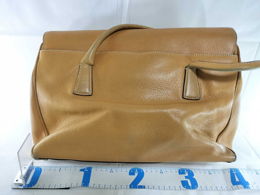 Salvatore Ferragamo Leather Camel Shoulder Bag