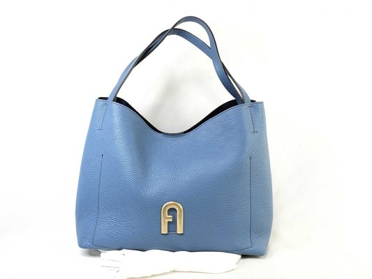 FURLA Primula Leather Tote Bag with Arch Logo