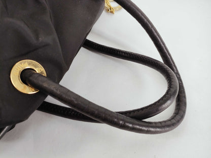 CELINE Nylon Tote Handbag