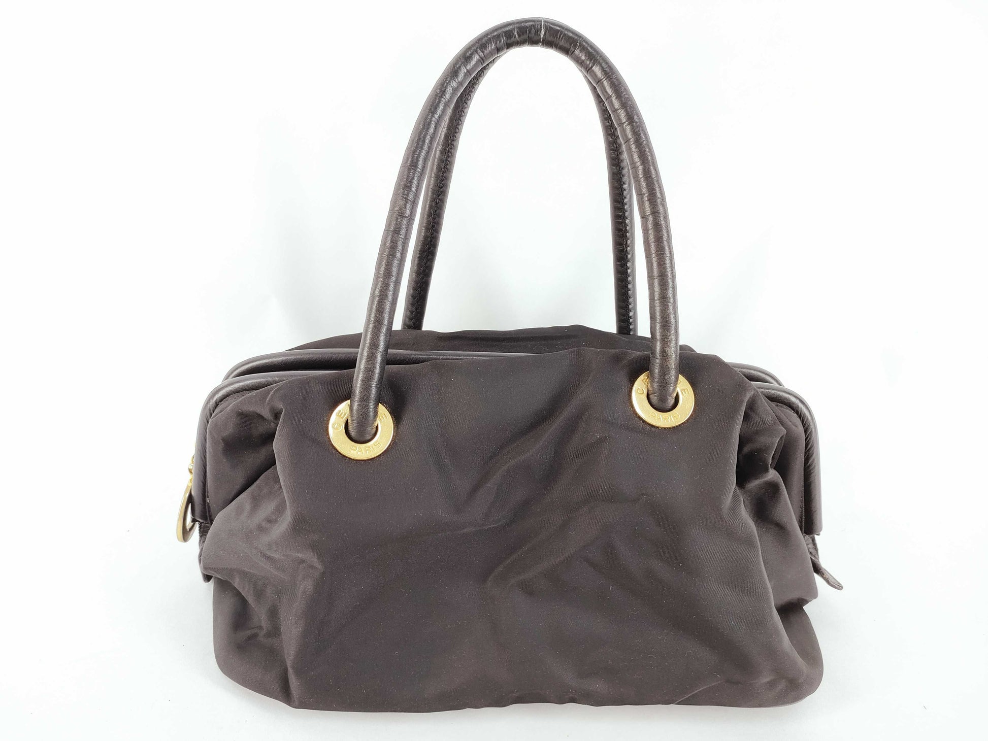 CELINE Nylon Tote Handbag