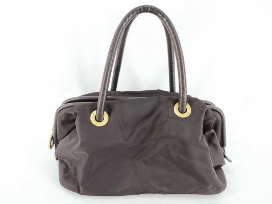 CELINE Nylon Tote Handbag
