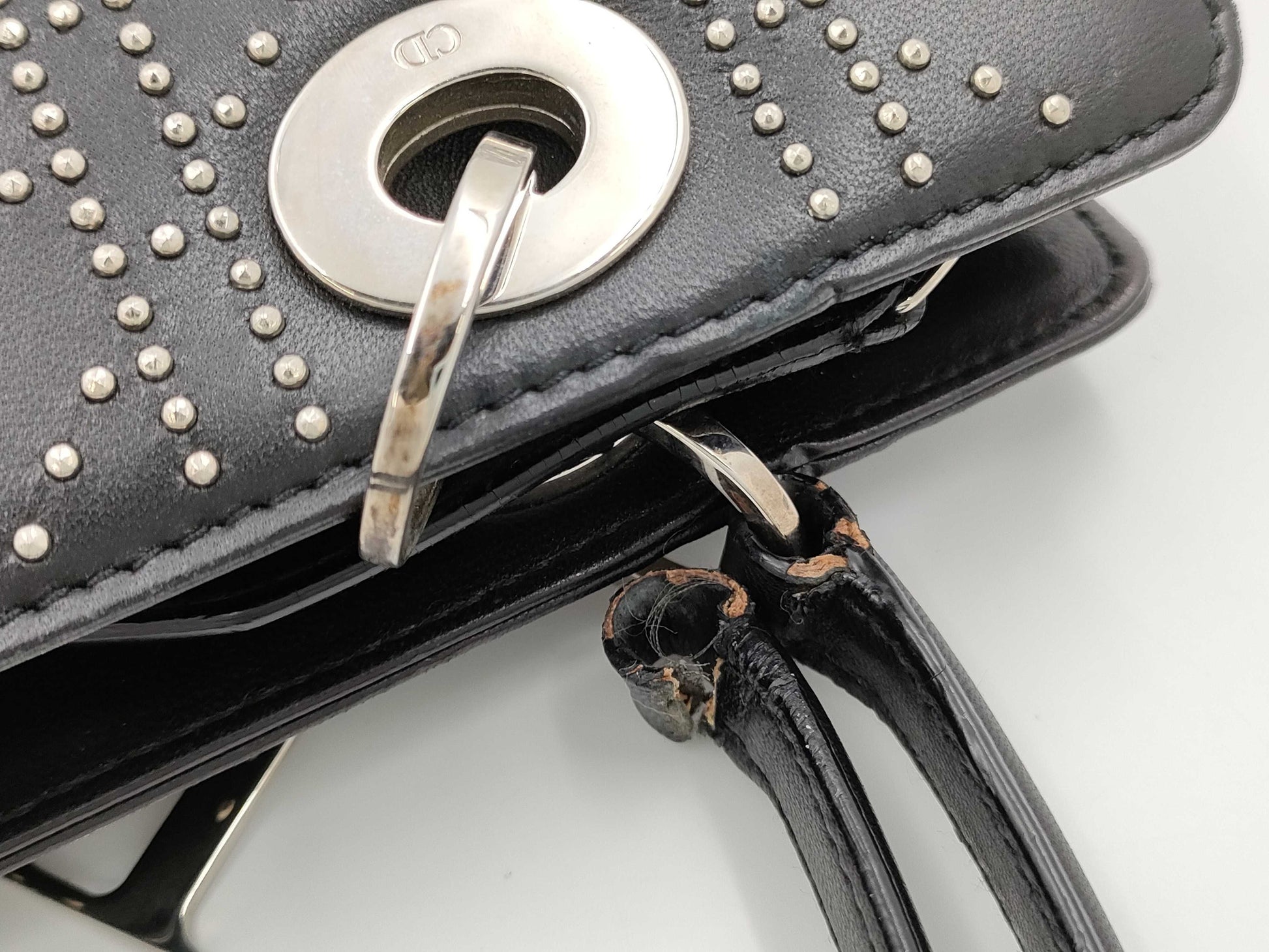 Dior Christian Dior Cannage Studs Handbag