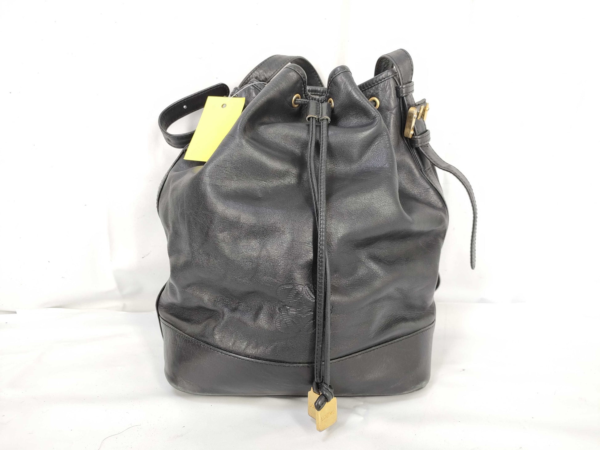 LOEWE Leather Drawstring Shoulder Bag