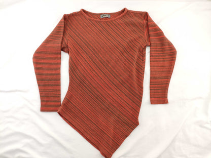 ISSEY MIYAKE Striped Knit Top
