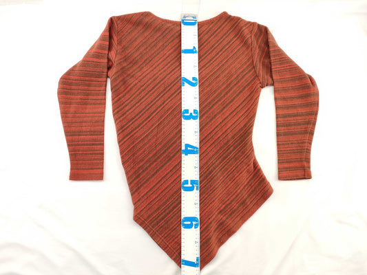 ISSEY MIYAKE Striped Knit Top