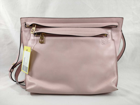 LOEWE Large Double Pouch Pink Shoulder Bag