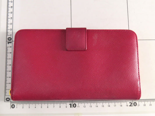 PRADA 1ML348 Vitello Move Round Zip Long Wallet