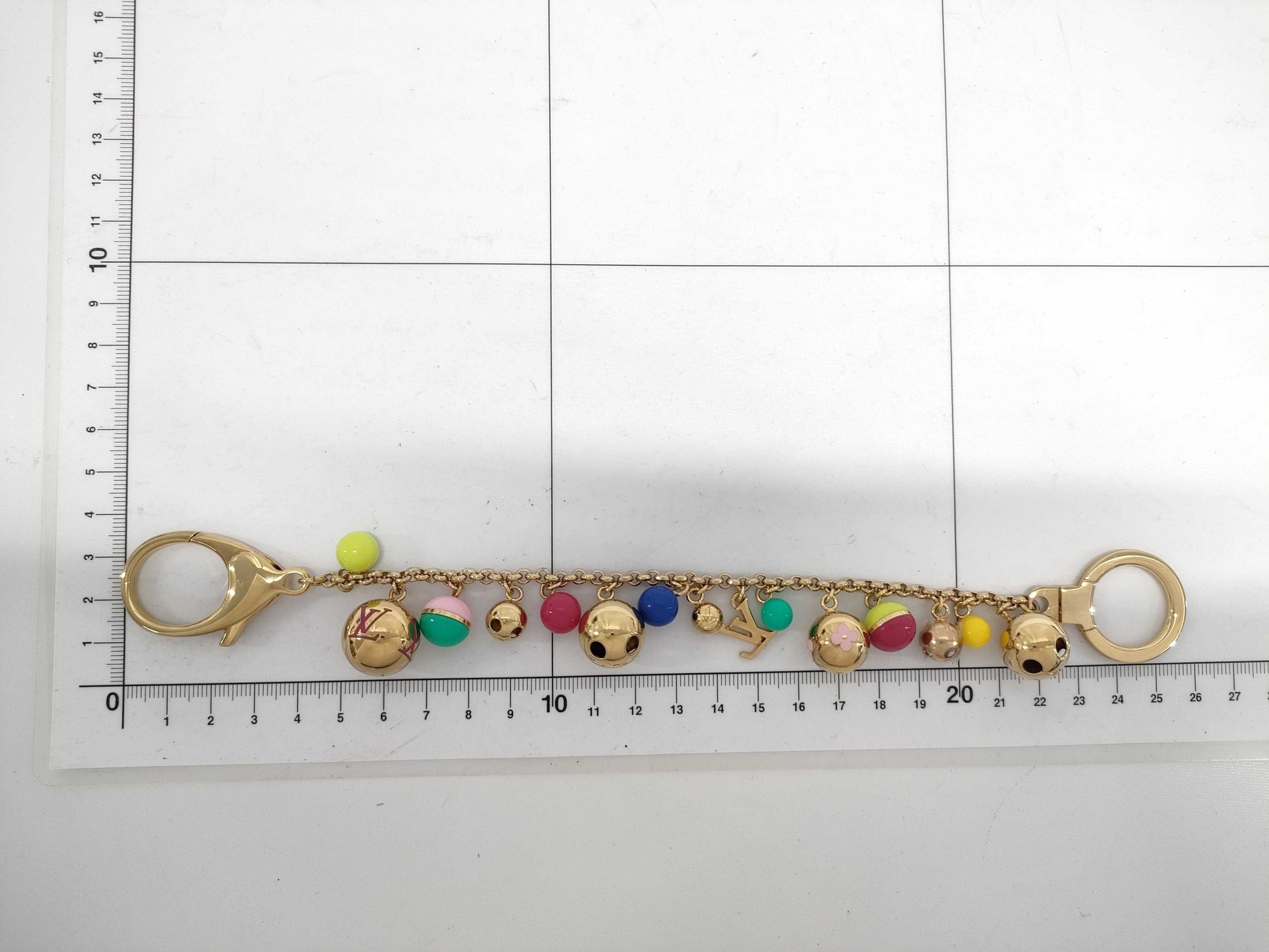 LOUIS VUITTON M62226 Porte Clès Chaine Grullo Bell Motif Key Case/Key Holder