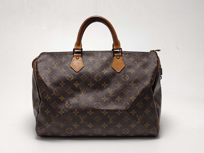 LOUIS VUITTON Monogram M41107 Speedy 35 Boston Bag