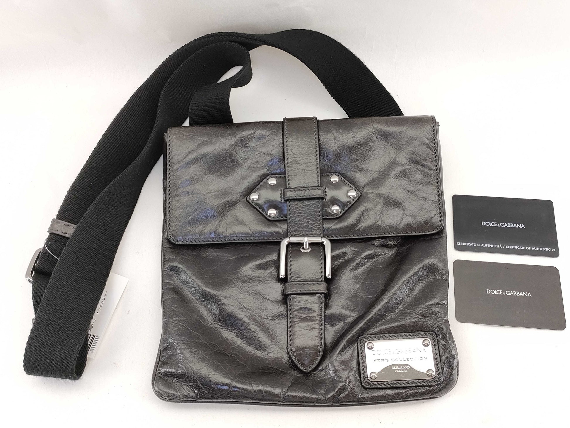 DOLCE&GABBANA Plate Messenger Shoulder Bag