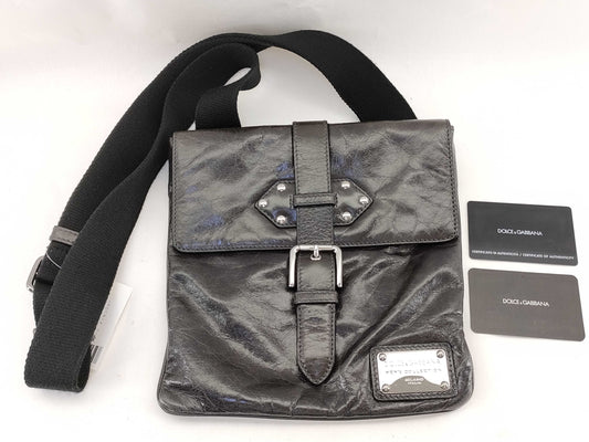 DOLCE&GABBANA Plate Messenger Shoulder Bag