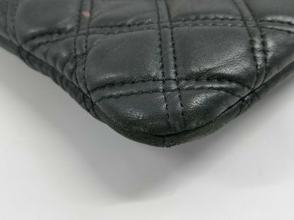 CHANEL Lambskin Matelasse Second Clutch Bag