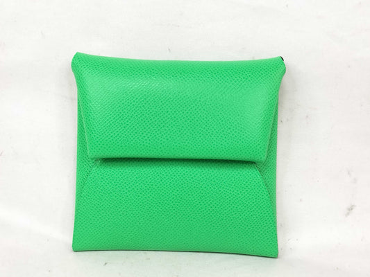 HERMES Calvi Green Coin Case