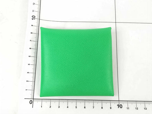 HERMES Calvi Green Coin Case