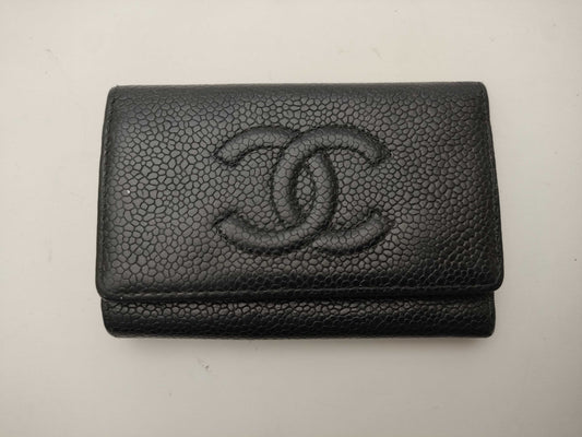 CHANEL Caviar Skin Key Case Key Case/Key Holder