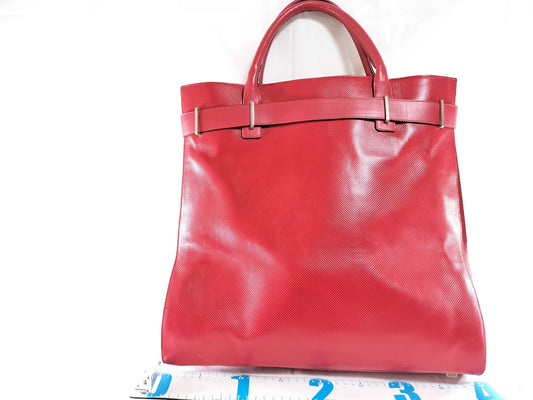 BOTTEGA VENETA Leather Tote Bag Red