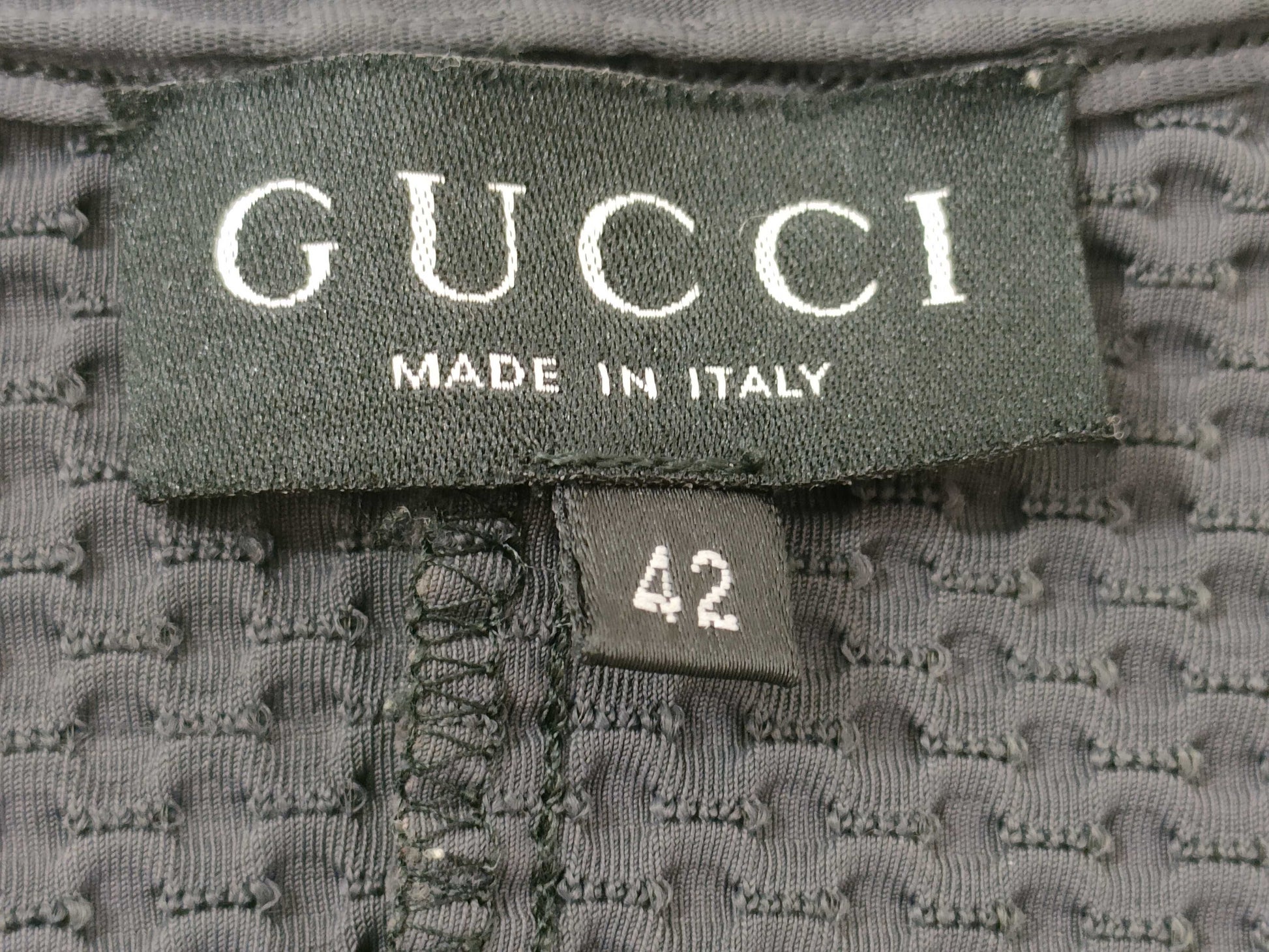GUCCI Dress/Rayon x Polyurethane/Size 42/Gray Dress