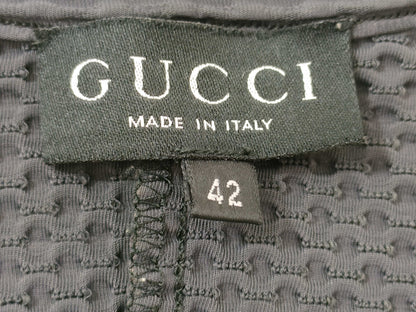 GUCCI Dress/Rayon x Polyurethane/Size 42/Gray Dress