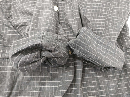 Dior Pajama Shirt/2 Pockets/Checkered/Gray Tops