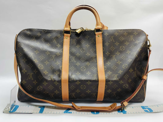 LOUIS VUITTON Monogram M41416 Keepall Bandouliere 50 Boston Bag