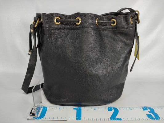 LONG CHAMP Leather Drawstring Shoulder Bag