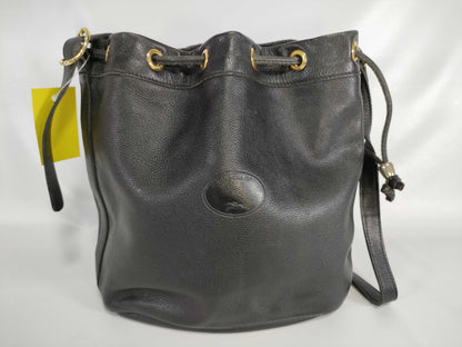 LONG CHAMP Leather Drawstring Shoulder Bag