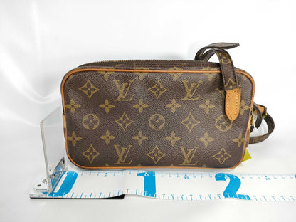 LOUIS VUITTON Monogram M51828 Pochette Marly Bandouliere Shoulder Bag