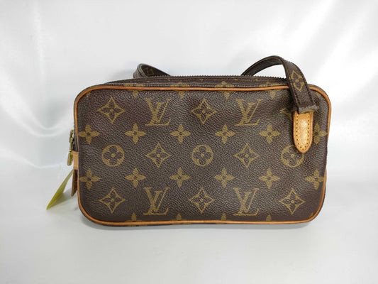 LOUIS VUITTON Monogram M51828 Pochette Marly Bandouliere Shoulder Bag