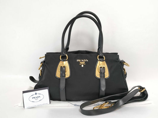 PRADA Nylon 2-way Handbag Handbag