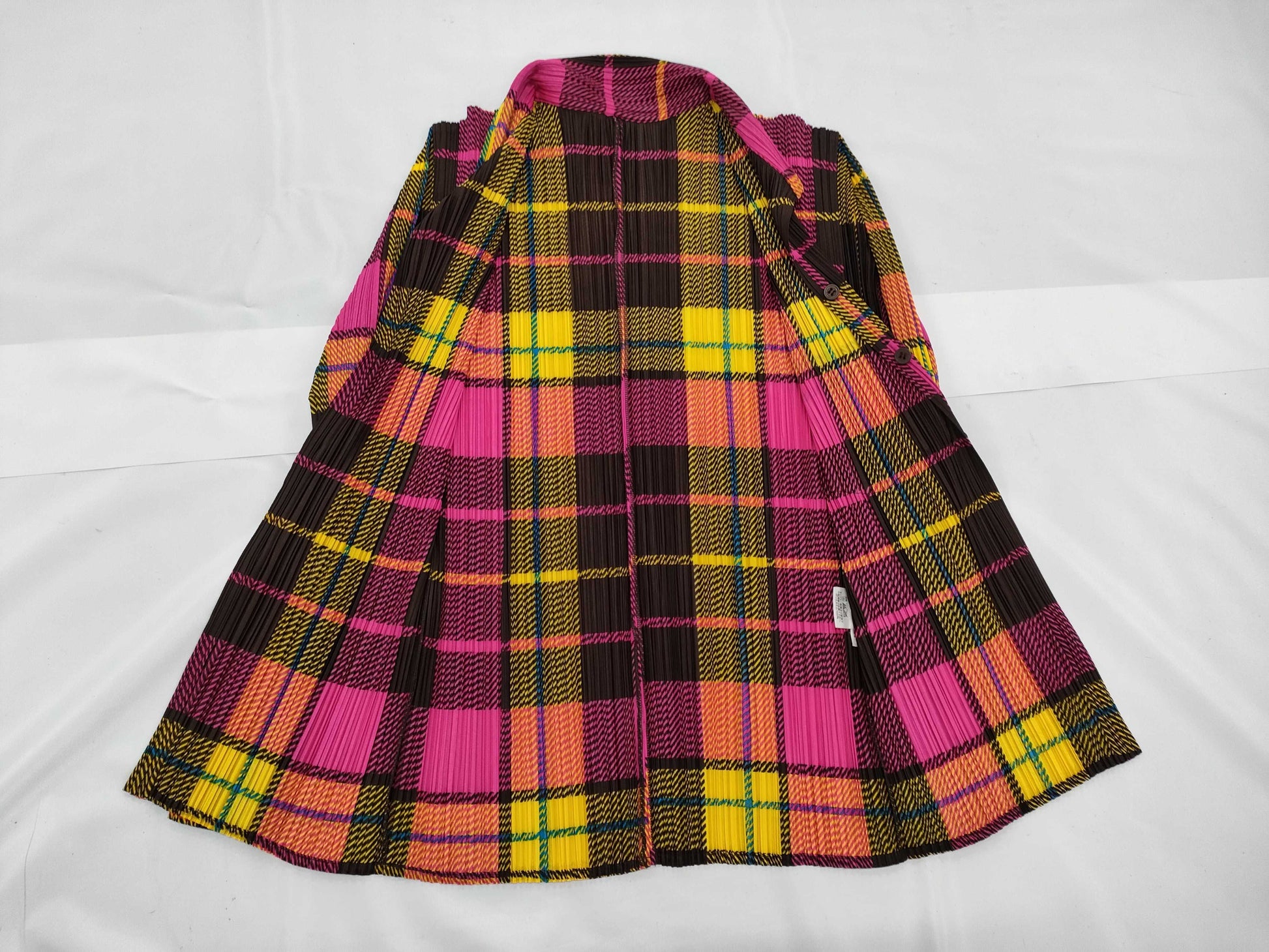 ISSEY MIYAKE Pleats Please Patterned Shirt Check Top