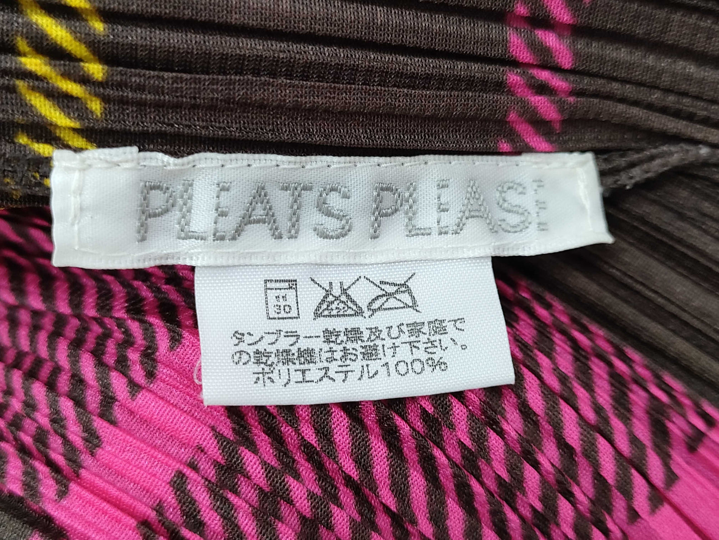 ISSEY MIYAKE Pleats Please Patterned Shirt Check Top