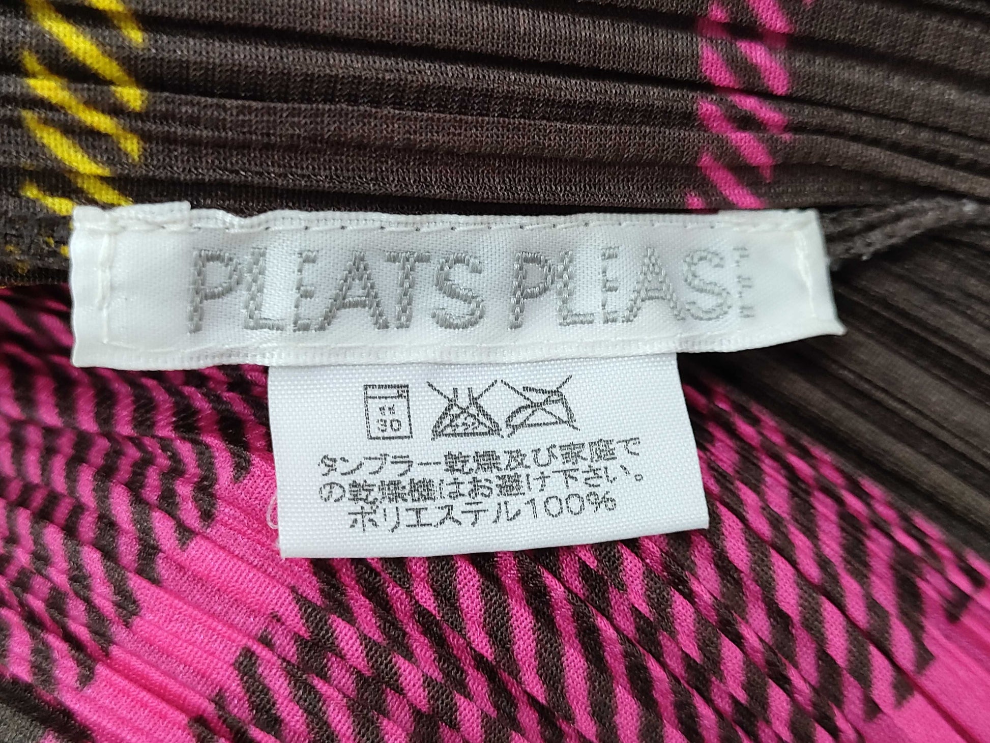 ISSEY MIYAKE Pleats Please Patterned Shirt Check Top