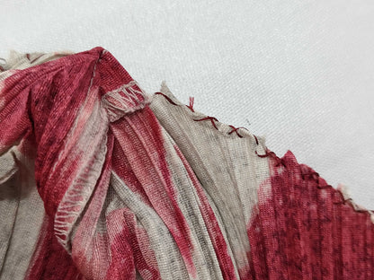 ISSEY MIYAKE Pleats Please Patterned Top, Red Top