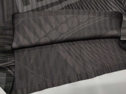 ISSEY MIYAKE Pleats Please Patterned High Neck Monotone Top