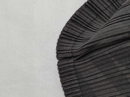 ISSEY MIYAKE Pleats Please Patterned High Neck Monotone Top