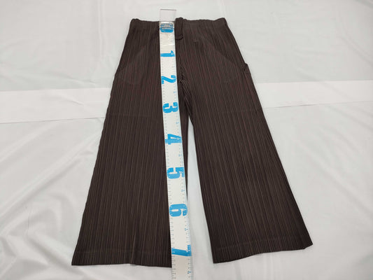 ISSEY MIYAKE Pleats Please Pocket Pants, Brown