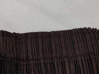 ISSEY MIYAKE Pleats Please Pocket Pants, Brown