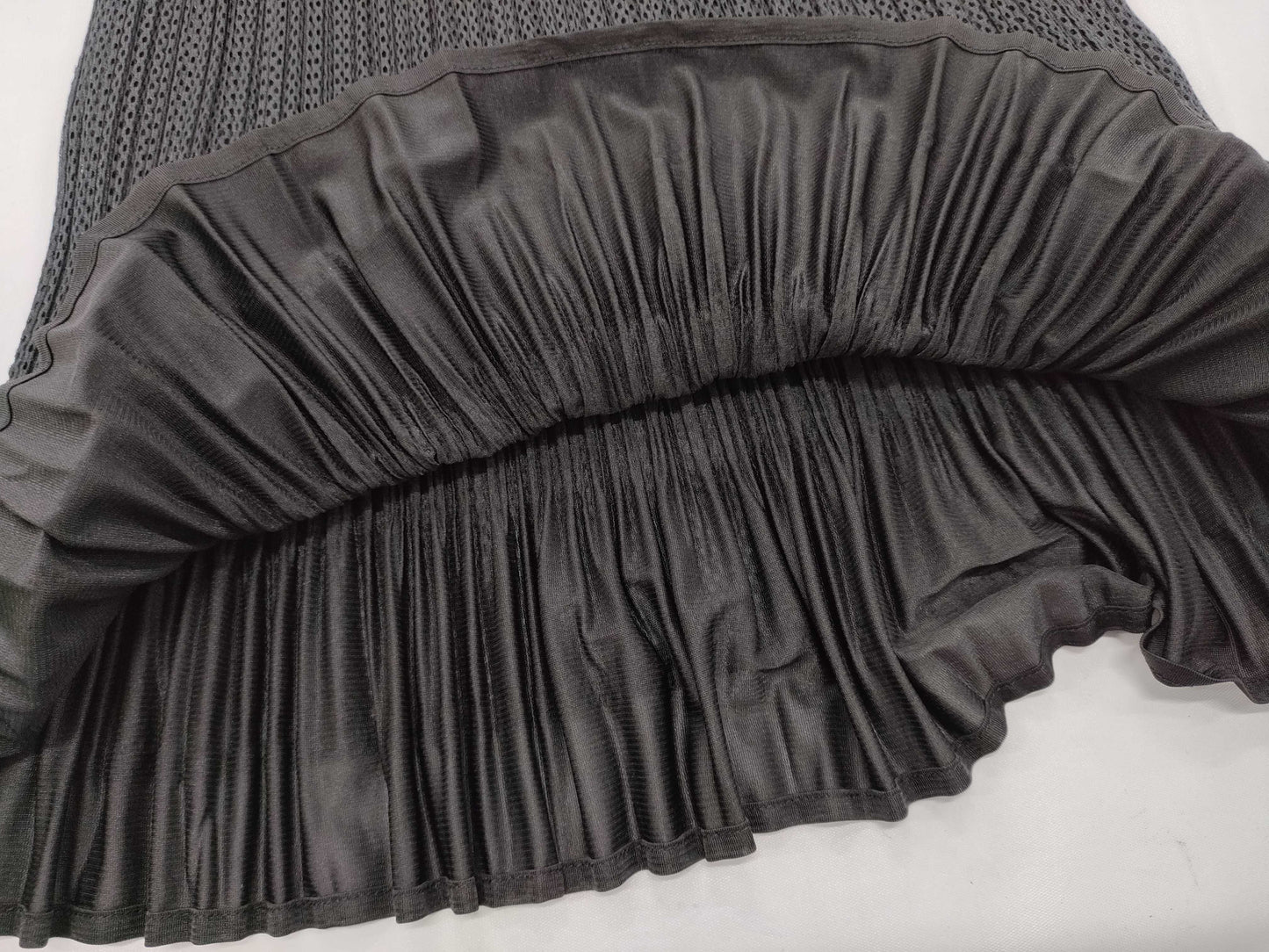 ISSEY MIYAKE Pleats Please Sleeveless High Neck Ruffle Top