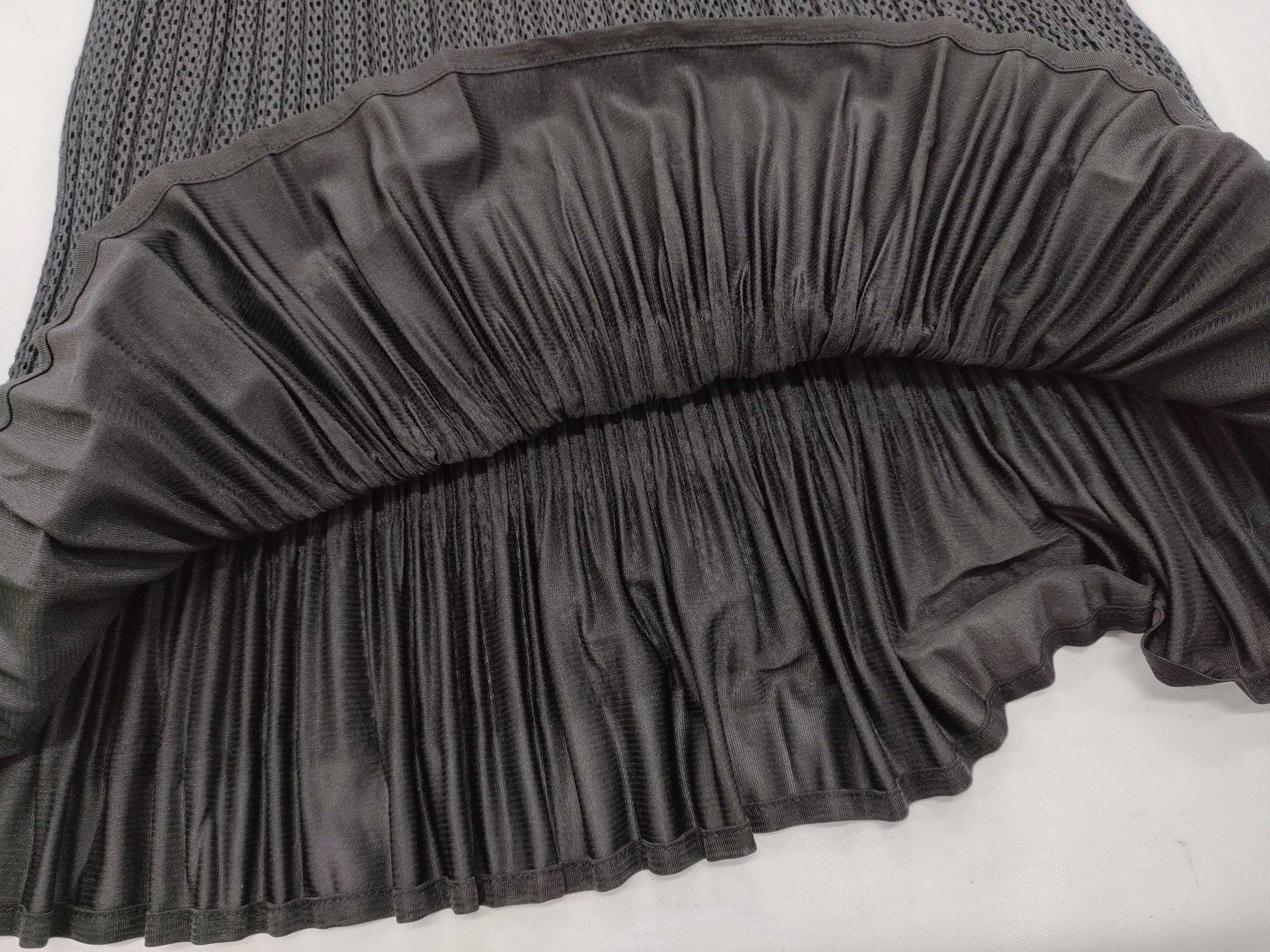 ISSEY MIYAKE Pleats Please Sleeveless High Neck Ruffle Top